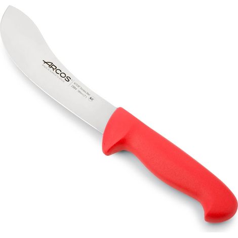 Skinning coltello Arcos Colore - Prof. 295422 in acciaio inox Nitrum e mango ergonomico rosso Polipropilene e 19 lama cm.