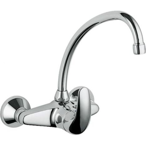 GRIFO MONOMANDO MURAL PARA COCINA CON CAÑO SUPERIOR (1/2)