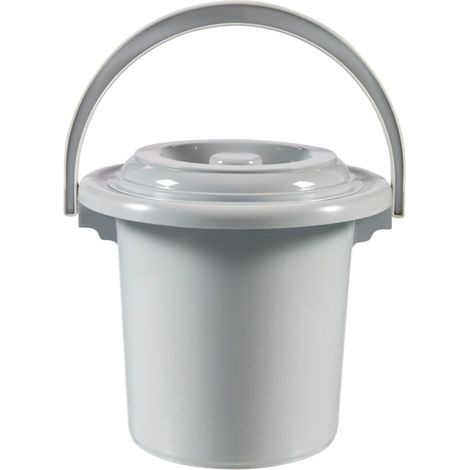Seau de toilette Curver 5L Gris clair