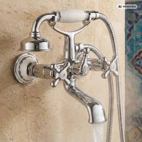 PaulGurkes Robinet de baignoire Nostalgie Style Campagne (1/5)