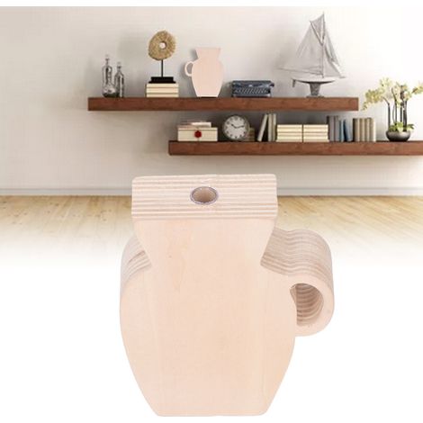 Minimalistische Vase im nordischen Stil, Instagram-tauglich, Vintage-Vase, perfekt zur Dekoration eines Gästehauses, kleine Holzvase. (1/5)