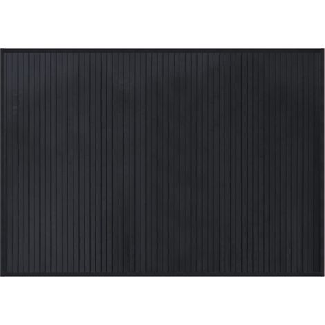 Tapis de sol，Tapis rectangulaire noir 70x100 cm bambou CFW797545 (1/5)