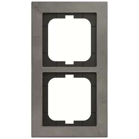 Busch-Jaeger Abdeckrahmen 2-fach betongrau - Busch-axcent® pur (1722-298), 2CKA001754A4796 (1/2)