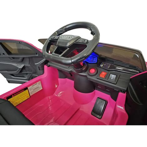 Macchina Elettrica Audi RS6 a Batteria 12 V Auto per Bambini Rosa (1/4)