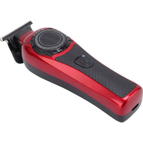 Tondeuse à cheveux électrique professionnelle 1500 mAh, silencieuse, avec affichage numérique et 3 sabots de guidage pour hommes (1/5)