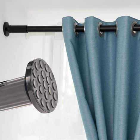 Barre rideau sans perçage 228-277cm, tringle extensible Ø32mm (1/5)