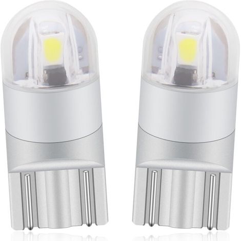 T10 W5w Led Feu de Position Veilleuses 12v 6000K Blanc 168 194 Led Clignotant Pour Ampoule Plaque Feux de Gabarit Voiture Moto - Une Garantie D'un An (1/5)