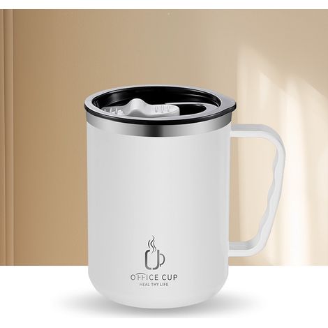 Tasse Thermos En Acier Inoxydable 304 - Double Paroi - Marquages Café Lait - Isolation Chaud Froid - 11 5 X 8 5 Cm - 205 G - 1 Pièce (1/5)