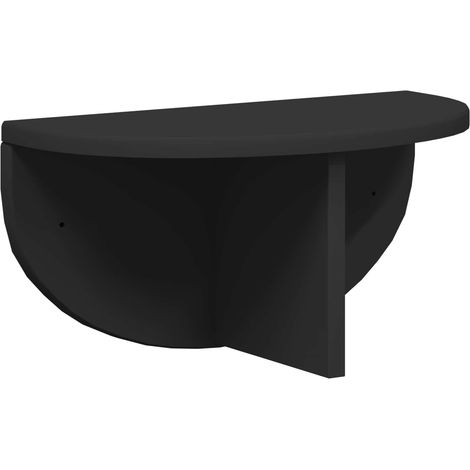 vidaXL Scaffale da parete Nero 38 x 19 x 19 cm Legno multistrato