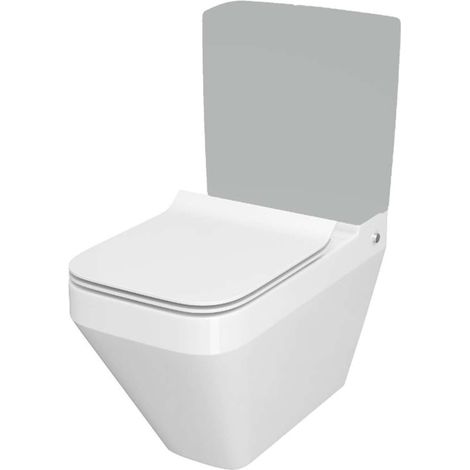 Cersanit Crea - WC à poser avec abattant SoftClose, sortie vario, CleanOn, blanc K114-022 (1/3)