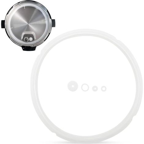 Joint d'étanchéité de rechange 22-24 cm, joint d'étanchéité pour autocuiseur, joint d'étanchéité 22-24 cm pour autocuiseur 5-6 L, silicone, lot de 5 (1/5)