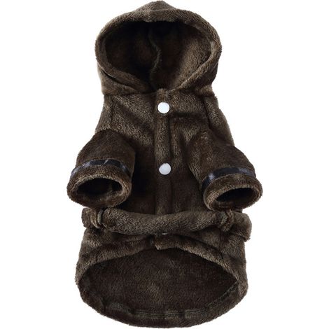 Peignoir pour chiot, peignoir éponge pour chien avec capuche et ceinture, facile à enfiler, vert armée YP01B (1/4)