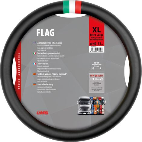 Flag Italia, coprivolante in Skeentex - XL - Ø 49/51 cm