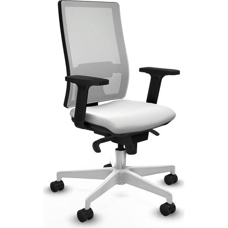 Piqueras y Crespo 2D026N0 Chaise de bureau blanc confortable (1/3)