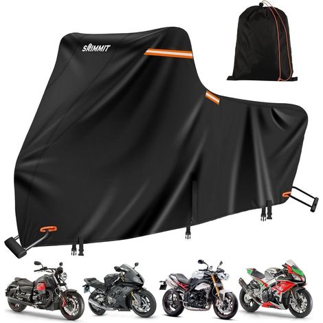 Motorradabdeckung 420D Harley Davidson Road King wasserdicht UV-Schutz 2XL (1/5)