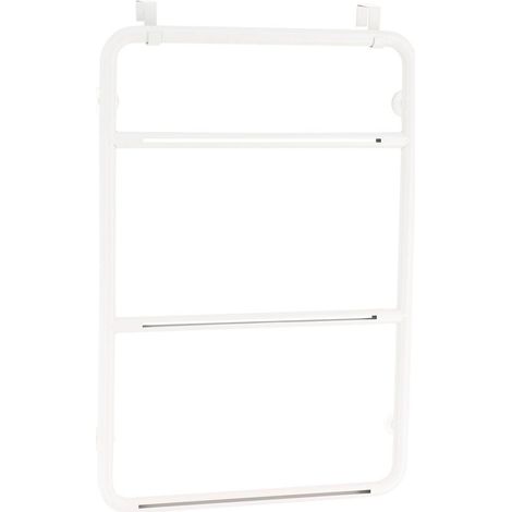 Struttura personalizzabile in acciaio inox per porta di cabina doccia - bianco opaco - Tendance