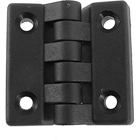 sourcingmap 2pcs Charnière Plastique Porte Placard Armoire 65 x 65mm Noir (1/2)