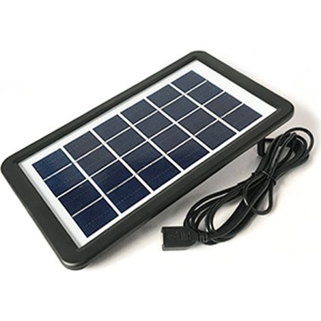Tragbares 6V 3,8W polykristallines Solarpanel, hocheffizientes Solarladegerät für Handys und USB-Geräte. (1/5)