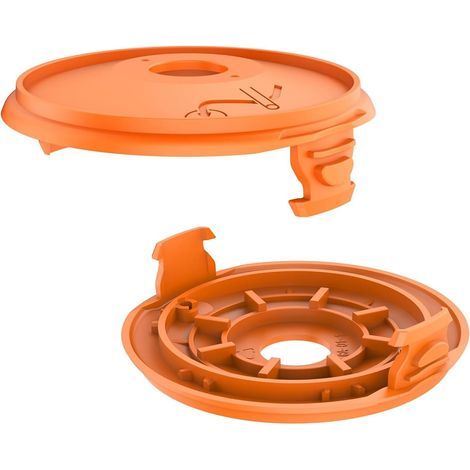 Set mit 2 Trimmerspulenabdeckungen, kompatibel mit Gardena 5344-20, für Gardena EasyCut, ComfortCut, PowerCut, SmallCut und Rasentrimmer