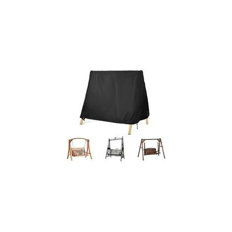 Housse Imperméable pour Balancelle Jardin, 182x139x170 cm, Résistante aux UV, Protection Balancelle de Terrasse
