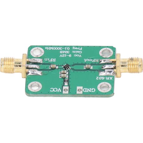 Module amplificateur RF large bande 0,1–3000 MHz, gain élevé de 32 dB, faible consommation, pour radioamateur micro-ondes, 9–12 V (1/5)