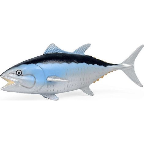 Figurine de thon rouge, sculpture de poisson, simulation de statue de thon rouge, modèle de poisson décoratif-4X5X11CM