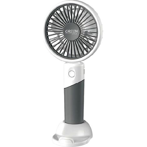 Mini ventilateur portable, idéal pour une utilisation au bureau, dans les chambres d'étudiants et sur un bureau, avec support intégré pour téléphone portable un appareil petit et silencieux. (1/5)