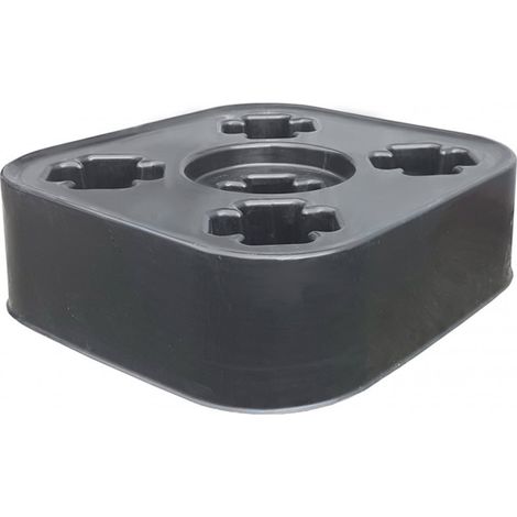 Récupérateur d'eau de pluie enterré 1000 litres – Polypropylène anthracite – Dimensions 107 x 101 cm – Pour espaces confinés – Belli