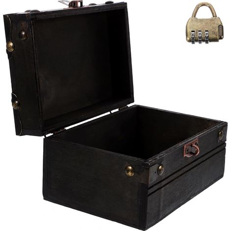 à bijoux vintage avec couvercle finition lisse boîte de (1/5)