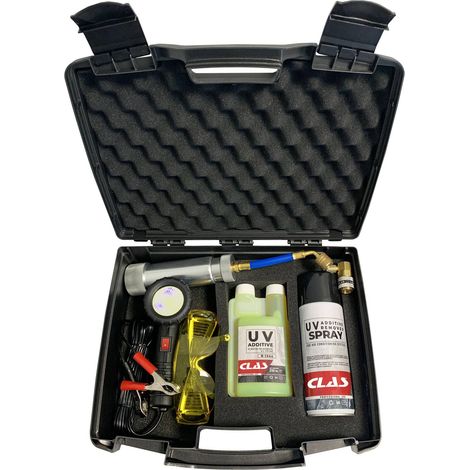 Kit détection fuites climatisation gaz R134a avec piston 60ml et accessoires - AC 9139 - CLAS Equipements