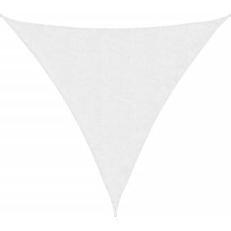 Maison Exclusive - Parasole a Vela Oxford Triangolare 3,6x3,6x3,6 m Bianco