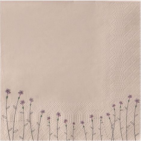 Eglo Servietten Mahuli taupe 16,5 x 16,5 cm - 20er Pack Servietten (1/2)