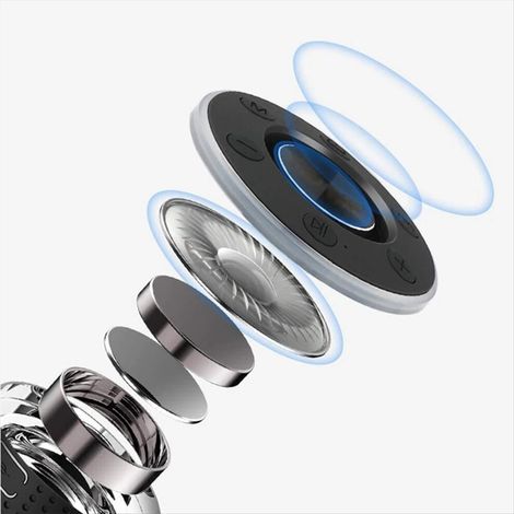 Adapté aux enceintes Bluetooth étanches IPX7, parfait pour une utilisation dans la salle de bain, mini enceinte sans fil, résistante à la poussière et aux chocs, avec radio FM intégrée. (1/5)