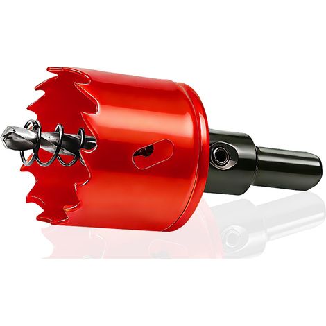 Scie Cloche Bimétallique 40 mm Perceuse Universelle HSS M42 Scie Cloche Avec Arbre Triangulaire pour Bois PVC Aluminium Métal Inoxydable (1/5)