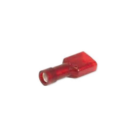 SPOTLIGHT LOT DE 10 COSSES PLATE FEMELLE ISOLÉE POUR VOITURE - LOT DE 10 COSSES ROUGE, CONNECTEUR FEMELLE ISOLÉE - DIAMÈTRE : 6.