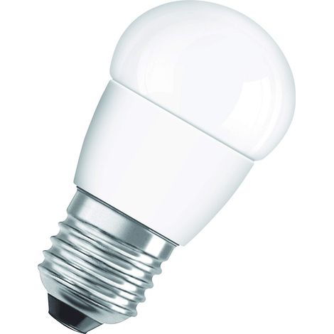 Lampadina LED smerigliata a sfera E27, 4,9W, bianco caldo. (1/2)