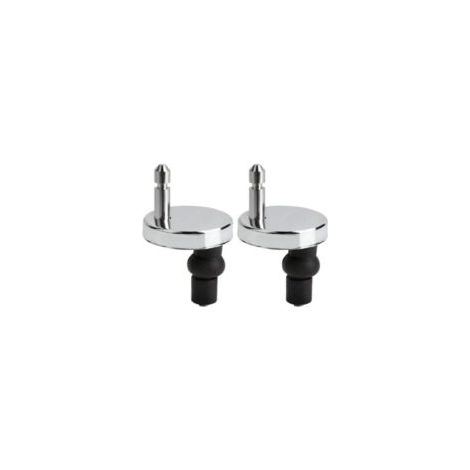 Set di 2 fissaggi universali per sedile WC, fissaggi per sedili WC con cerniera, fissaggi per sedile WC, adatti a tutti i tipi di WC, facili da installare - Crezuo