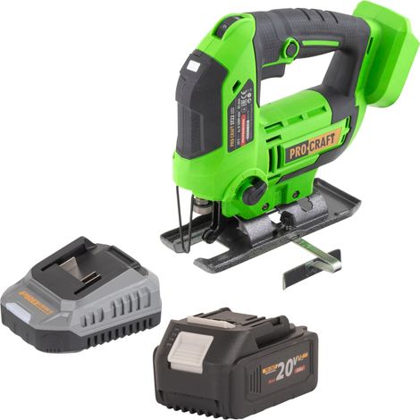Seghetto alternativo a batteria Procraft ST22 20 V 80 mm Brushless + 1x batteria 4,0 Ah + caricabatteria