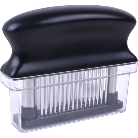 Meat Tenderizer Pork Beef Steak Needle 48 Blade Tenderizer Tool for Kitchen Cooking Black (1/5)
