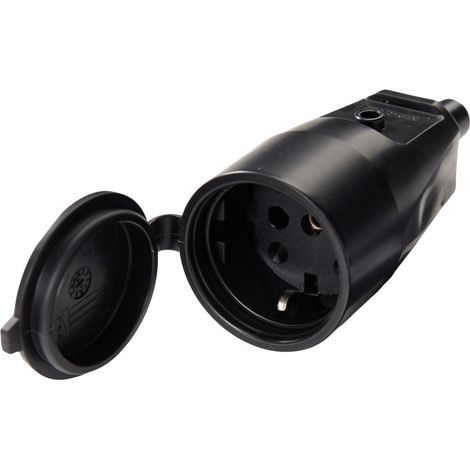 Elektrische Steckdose Kaiser 4024881100303 schwarz PVC 16 A IP44