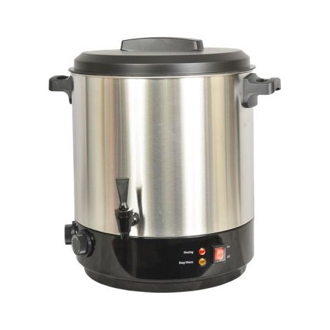 KITCHENCHEF Fait-tout Stérilisateur 2100W Inox/Noir 31L Contenance 16 bocaux Minuterie 120 minutes Conserves maison (1/2)
