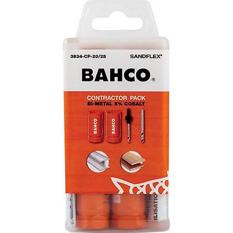 Bahco 3834-CP-20/25 Contractor's Bi-Metal Holesaw Set, 11 Piece BAHHSSET2025 (1/3)