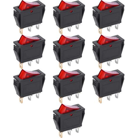 KCD3 3-Pin Rocker Switch – On/Off Rocker Switch for Industrial Devices and Equipment – 2-Position Switch for Reliable Power Control (1/5)
