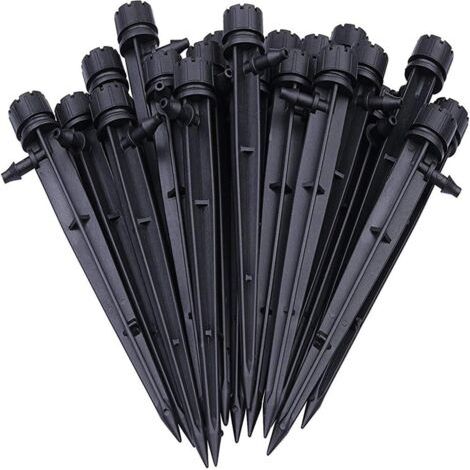 50pcs Adjustable Hose Irrigation Drippers Automatic Drip Irrigation System Micro Sprinklers for Plant Greenhouse DIY Garden (1/5)
