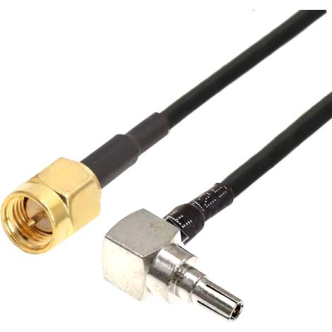 Cavo pigtail con connettore CRC9 / connettore SMA da 15 cm RG174