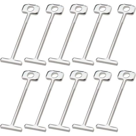 200pcs T-Pins Aiguilles en Acier Remplaçables Système de Nivellement des Carreaux 1.5mm Nivellement des Carreaux Sols Murs Outil de Construction Bâtiments (1/4)