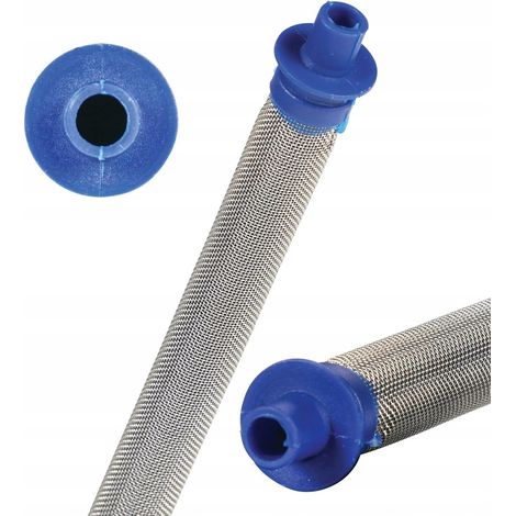 Rosfix SprayGuard Mesh50 Collar – Filter für Farbspritzpistole  50 mesh  Edelstahl & Kunststoffkragen  Latex- & Emaillelacke  Schutz für Pumpe & Düse  Zubehör