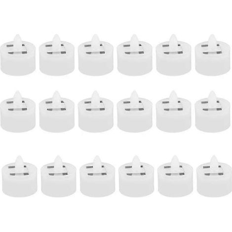 18 bougies solaires chauffe-plat sans flamme, étanches et rechargeables pour extérieur (1,5 x 1,4 cm, SZRH AC). (1/4)