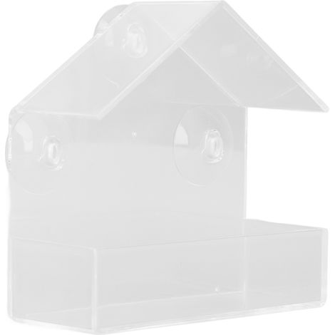 Vogelhaus-Futterhäuschen Praktisches einfaches Acrylhaus-Typ Vogelhaus für das Fenster (1/5)