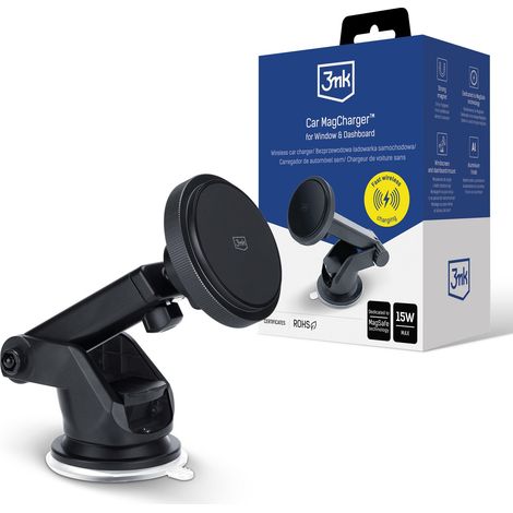 Accessoires - Chargeur MagCharger™ 3mk pour voiture (lunette et tableau de bord) (1/5)